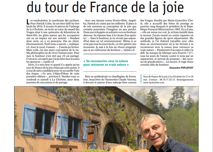 Vosges Matin 14 mai 2019