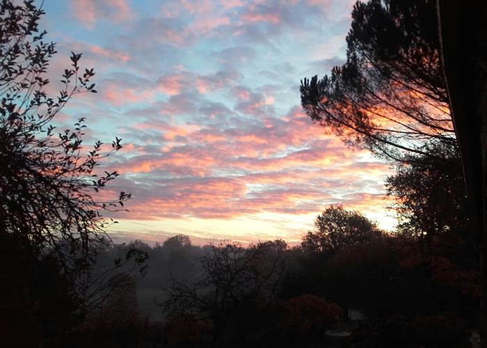 coucher de soleil sur le domaine INYAQAB