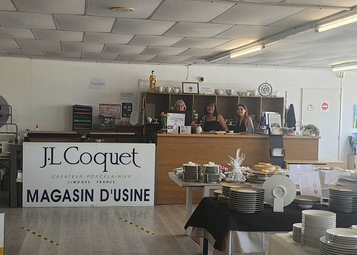 J. L. Coquet - Porcelaine de Limoges - Magasin d'usine
