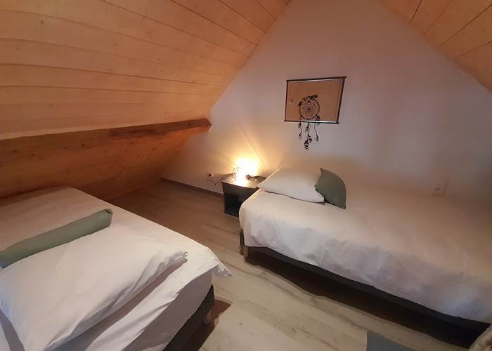 la mezzanine en mode lits séparés