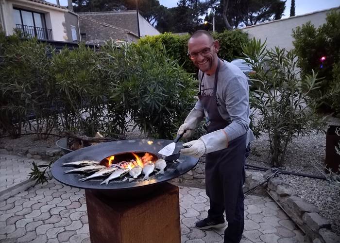 Soirée poisson à la table d'hôtes du Coq du Nord -Mailhac