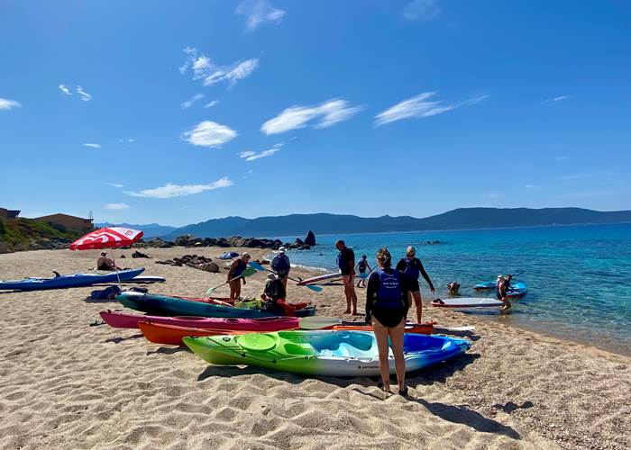 Abbartello kayak paddle jeux d’équilibre à la plage