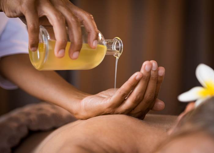 Massage à l'huile-page
