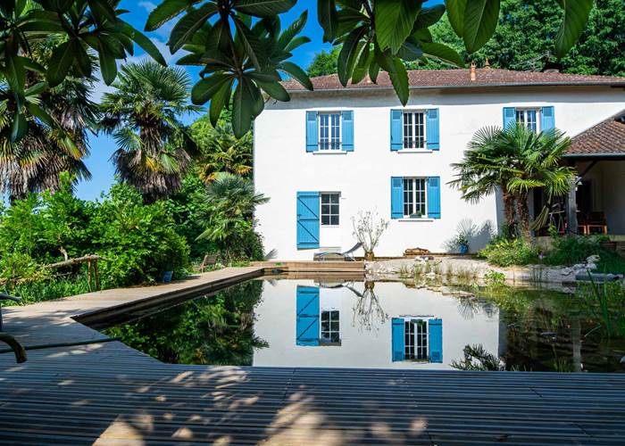 Les chemins de Berdis - Vue maison de la baignade