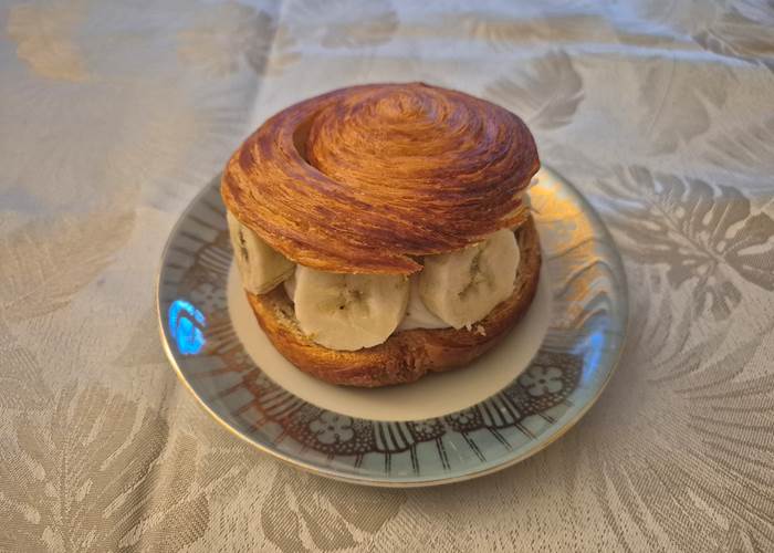 Feuilleté brioché banane chantilly
