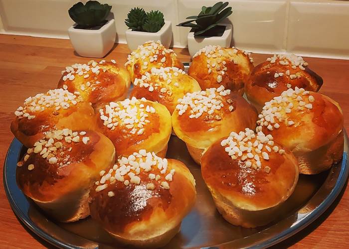 Brioches aux sucre perlé