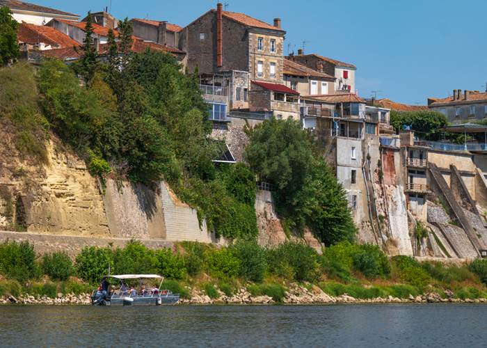 La vue magnifiques du site remarquable des quais de Tonneins