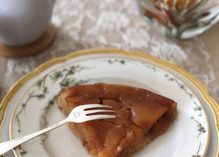 tarte tatin avec les pommes du jardin