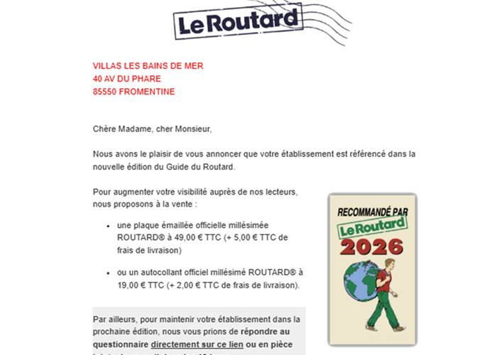 Référencées dans le Guide du Routard 2026
