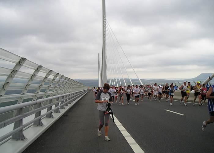 Marie Jaffuel Première course du Viaduc de Millau