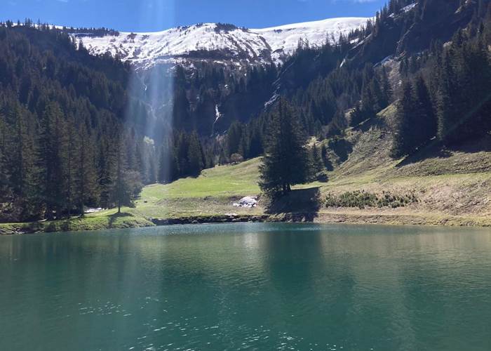 Lac du Plan dessert en mai