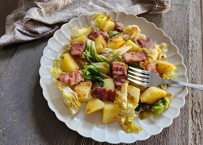 Spécialité ardennaise : la Salade au Lard