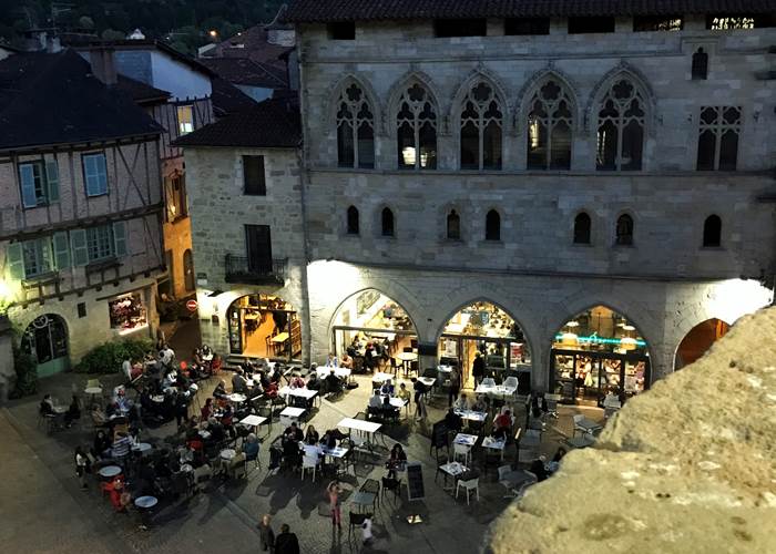 Place Champollion by night