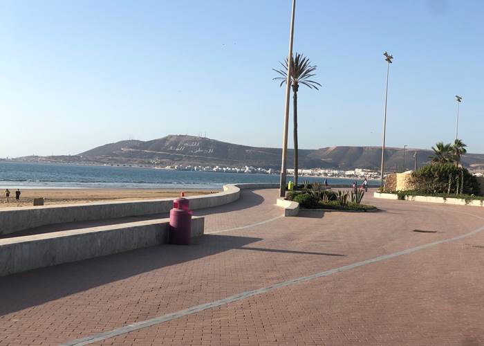 Agadir, une des plus belles promenades du front de mer sécurisée