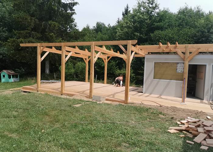 Le chantier des maisons de Coline avance vraiment bien