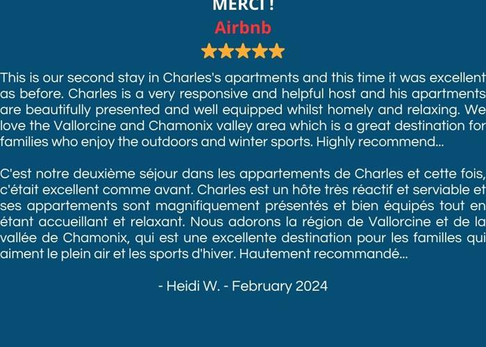Airbnb 4.99 (more than 90 reviews)