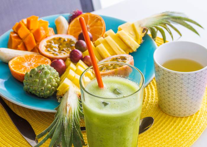 Iguane House villas & Micro Spa focus sur notre petit déjeuner tropical