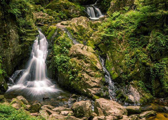 Grande Cascade de Tendon hauteur de 32m, Vosges