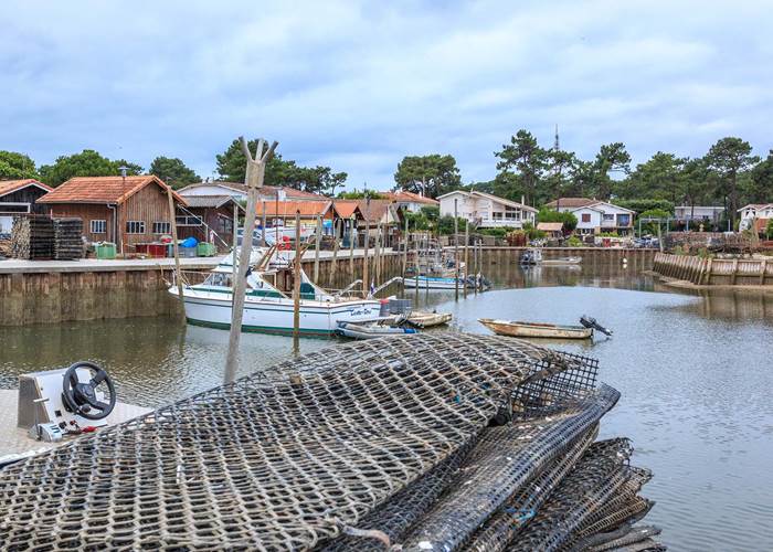 Port ostréicole de Piraillan sur la presqu’île du Cap Ferret