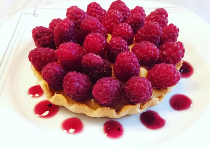 Tarte aux framboises du jardin - Le Veilleur de Noblat