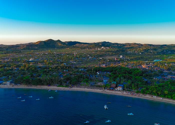 Ambatoloaka - Nosy Be vue d'en haut