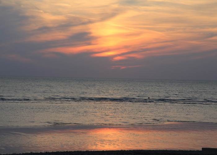 A marée basse le soir...