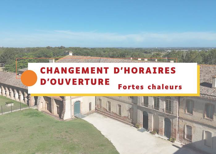 Abbaye de Belleperche - changement horaires d'ouverture