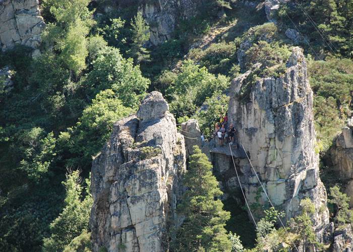 Les Chalets de la Margeride: Une Tyrolienne impressionnante