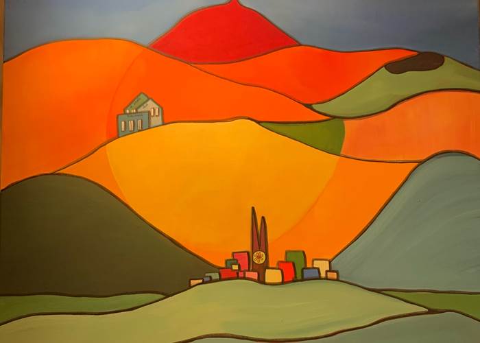 L'Orée des Sources, le Puy-de-Dôme et la cathédrale de Clermont-Ferrand - accueil