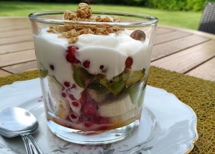 Verrine fruits et fromage blanc