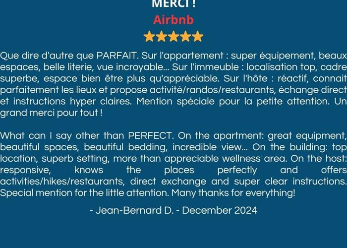 Airbnb 4.99 (more than 90 reviews)