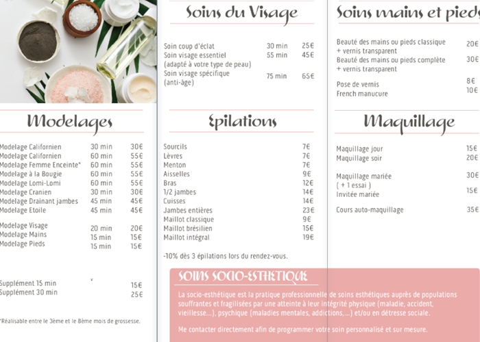 Carte de soins  tarif