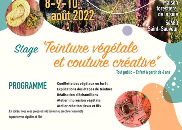 stage teinture vegetale et couture creative