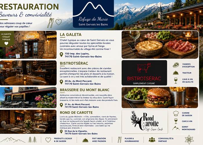 Restaurants St Gervais