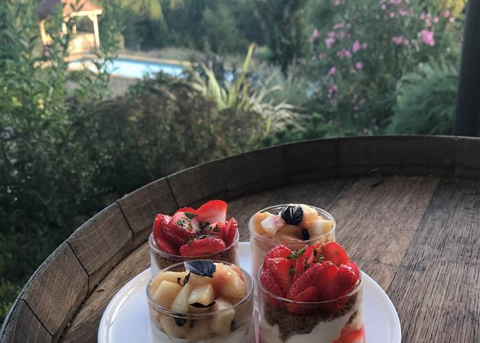 Un des desserts maison