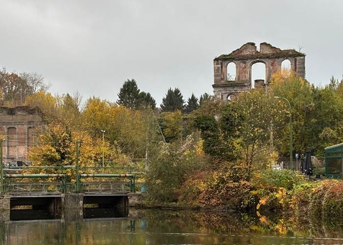 Les ruines de l'Abbaye d'Aulne