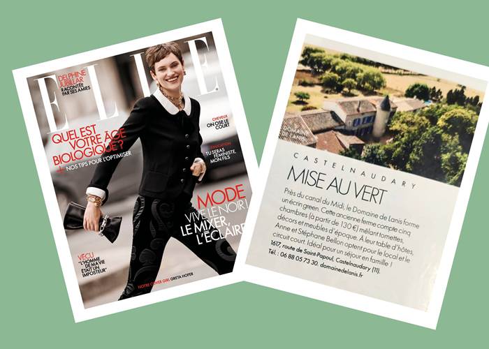 Le domaine de Lanis dans ELLE Magazine
