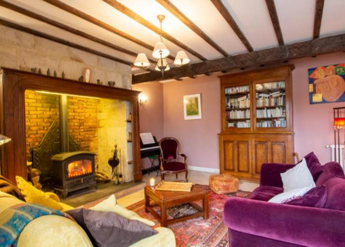 le coin cheminée que l'on savoure les soirs d'hiver