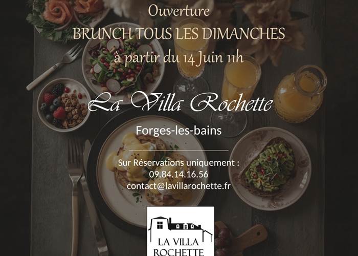 Nouveau : Brunch du dimanche à La Villa Rochette