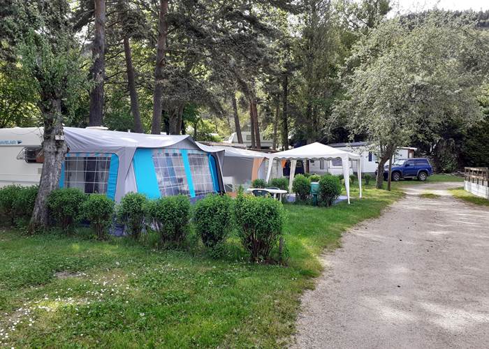 Vue sur les emplacements