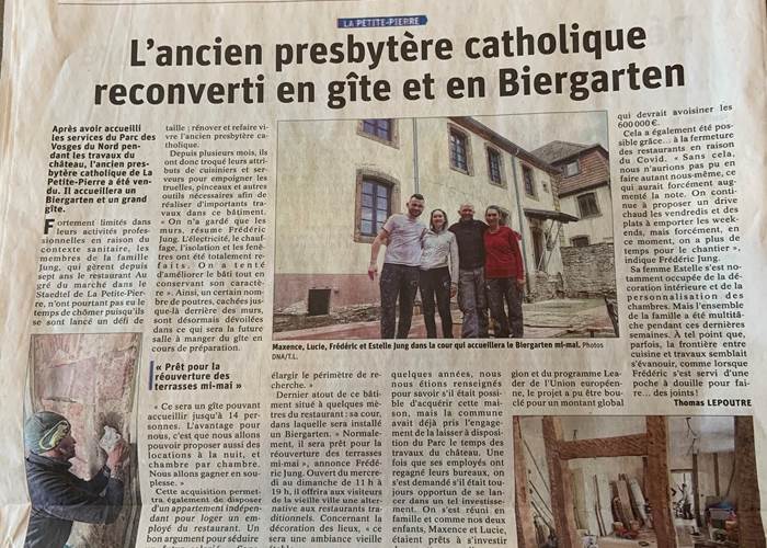 Un belle article dans les DNA