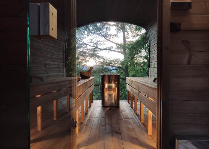 Intérieur du Sauna-page