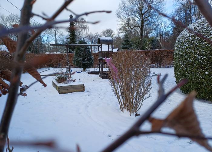 L'air de jeux sous la neige