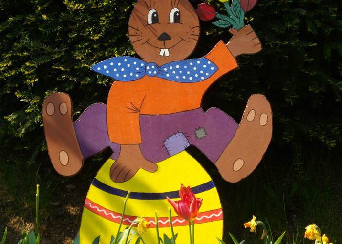 Un décor de Pâques (le lapin de Pâques)