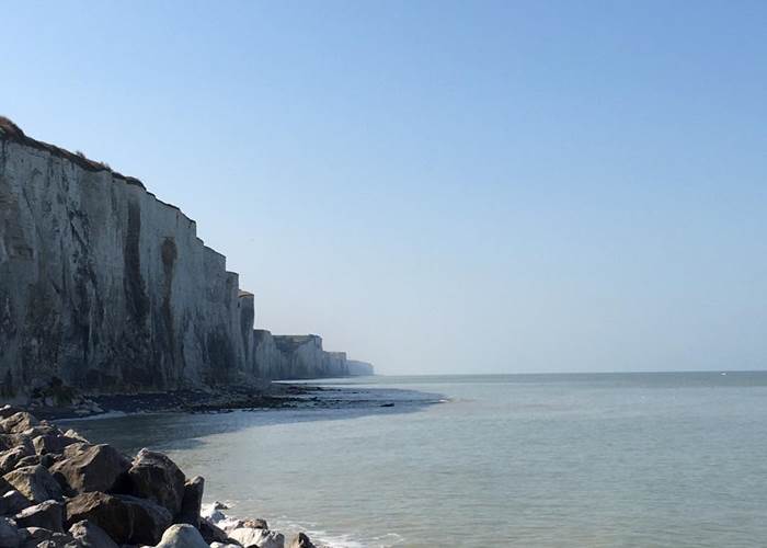 Les falaises d'Ault en Baie de Somme