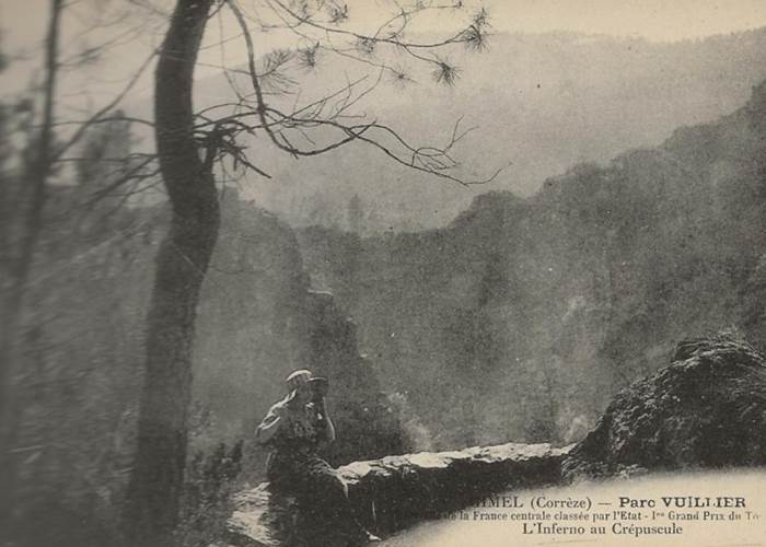 Carte postale vintage histoire parc vuillier correze tourisme tulle 6