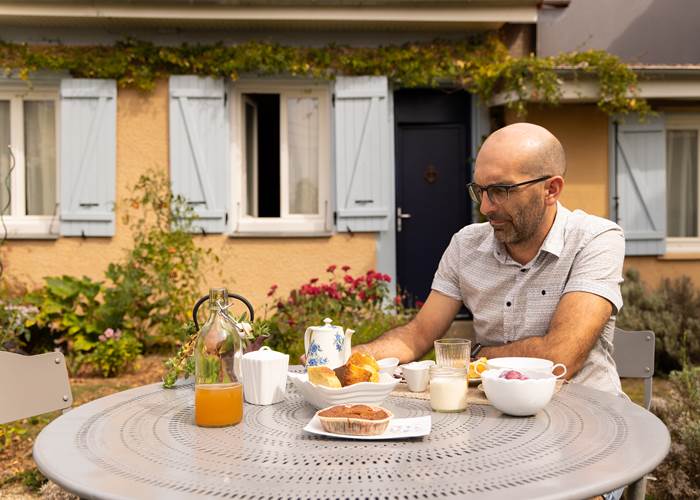Petit déjeuner au jardin !
