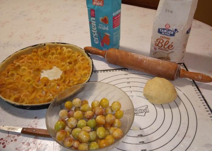 la célebre tarte aux mirabelles