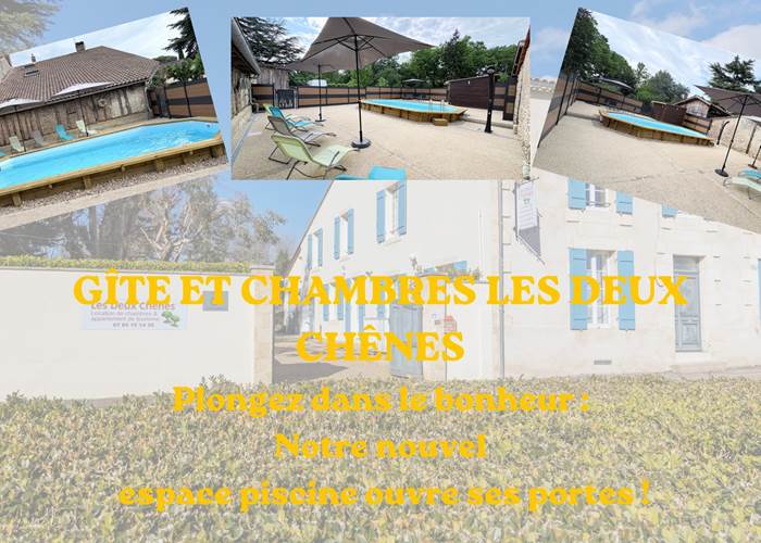 Piscine - transats - salon jardin - parasol