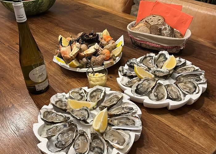 Plateaux d'huîtres et de fruits de mer